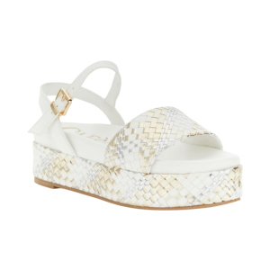 CAFèNOIR LA9032 Sandals with Metallic-Effect Synthetic Woven Upper