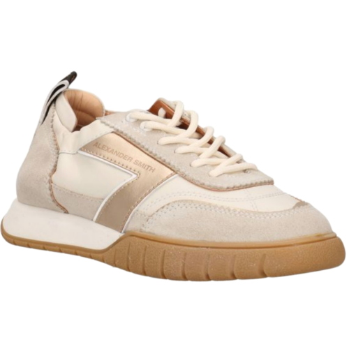 Alexander Smith Abbey Woman Sneaker Off White/Bronze ASBEAYW-8249-FBZ