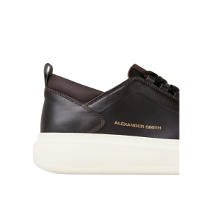 Baskets Alexander Smith Wembley Homme Haute Fréquence en Cuir Marron ASBEWFM2319DBN