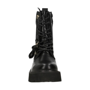 Patrizia Pepe Girls PPJ44 Black Lace-Up Ankle Boots with Zip
