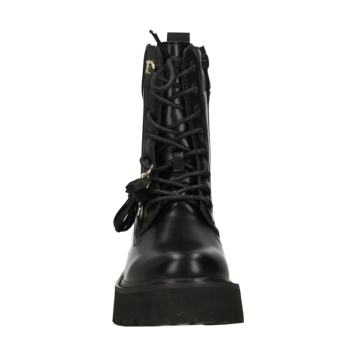 Patrizia Pepe Girls PPJ44 Black Lace-Up Ankle Boots with Zip
