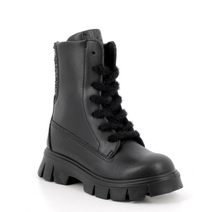 Bottines Rangers Primigi Fille en Cuir avec Zip 2377400 – Noir