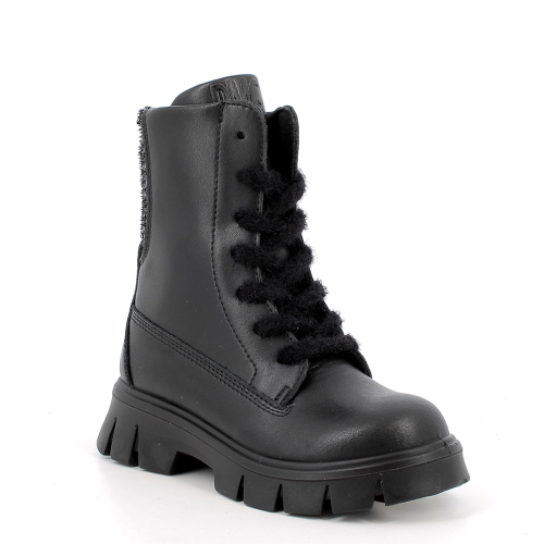 Bottines Rangers Primigi Fille en Cuir avec Zip 2377400 – Noir