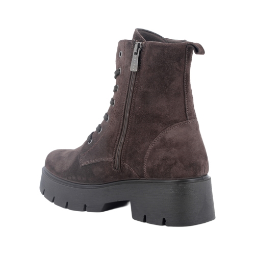 IGI&CO Women’s Ankle Combat Boots 2164311 Brown Suede with Zip