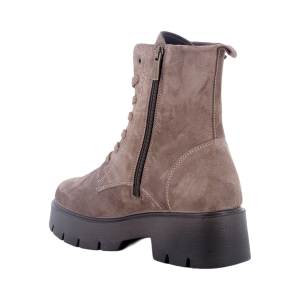 IGI&CO Women’s Combat Ankle Boots 2164322 in Beige Suede with Zip