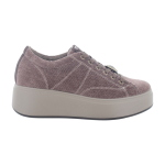 Scarpe sneakers IGI&CO donna con zeppa marrone con lacci 2170300