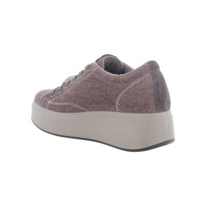 Scarpe sneakers IGI&CO donna con zeppa marrone con lacci 2170300