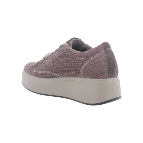 Scarpe sneakers IGI&CO donna con zeppa marrone con lacci 2170300