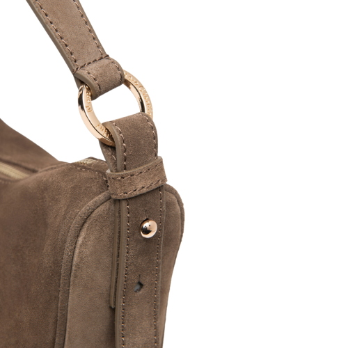 NeroGiardini Women’s Suede Hobo Crossbody Bag I644343D