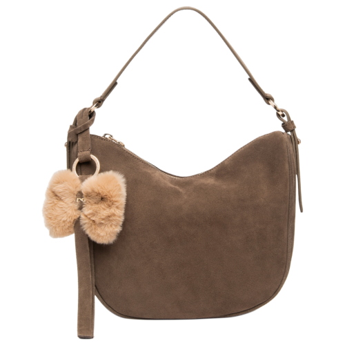 NeroGiardini Women’s Suede Hobo Crossbody Bag I644343D