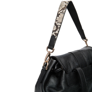 NeroGiardini Women’s Backpack I644353D in Leather and Technical Fabric