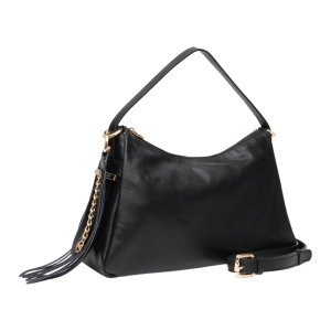 NeroGiardini Damen Hobo-Schultertasche aus Leder I644360D