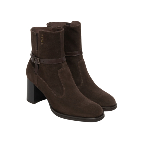 NeroGiardini Women’s Suede and Leather Ankle Boots I617241D