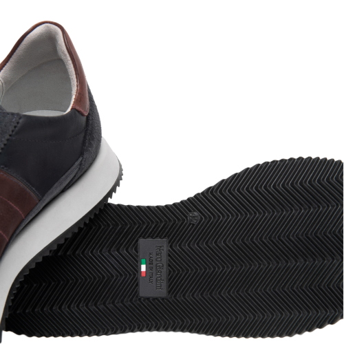 NeroGiardini Herren Sneaker aus Leder und Wildleder I601321U