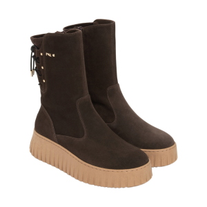 Bottines NeroGiardini Femme en Daim et Tissu Technique I618121D