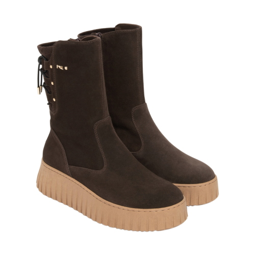 Bottines NeroGiardini Femme en Daim et Tissu Technique I618121D