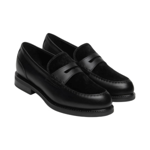 NeroGiardini Damen Loafer aus Leder und technischem Textil I617162D