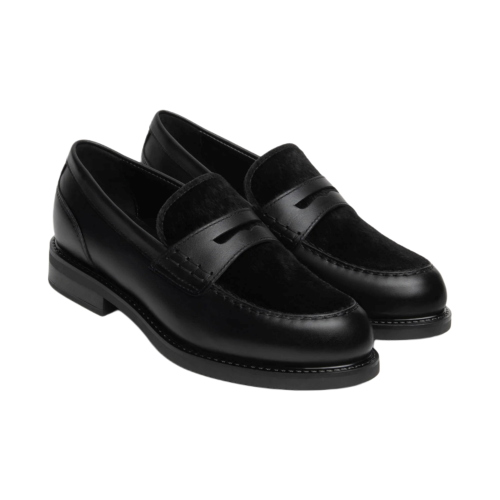 NeroGiardini Damen Loafer aus Leder und technischem Textil I617162D