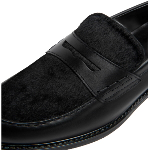 NeroGiardini Damen Loafer aus Leder und technischem Textil I617162D
