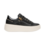Scarpe sneakers NeroGiardini da donna in pelle e tessuto tecnico I617500D