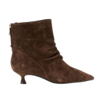 Tronchetti CAFèNOIR a tubo con zip in pelle scamosciata t.moro da donna NB6309