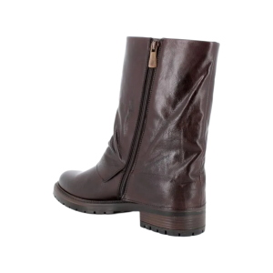 Bottines femme IGI&CO en cuir marron foncé avec fermeture zippée 2186111