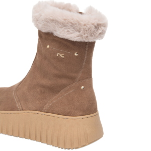 Stivaletti tronchetti NeroGiardini da donna in suede I617512D