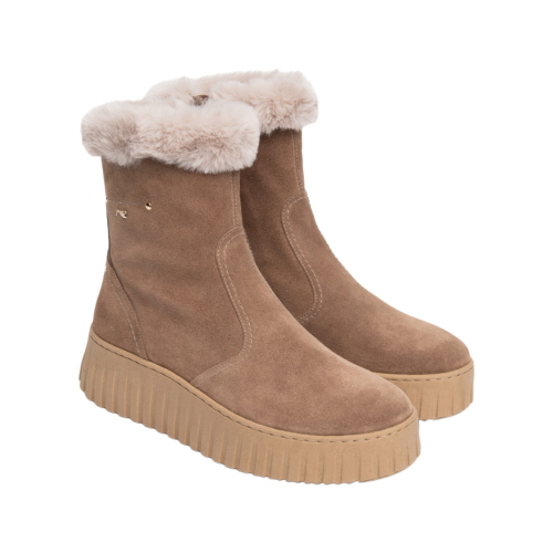 Stivaletti tronchetti NeroGiardini da donna in suede I617512D