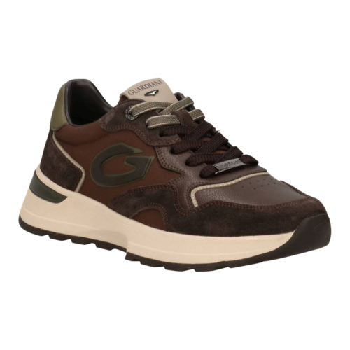 Baskets homme GUARDIANI Levante en cuir et daim GM62001