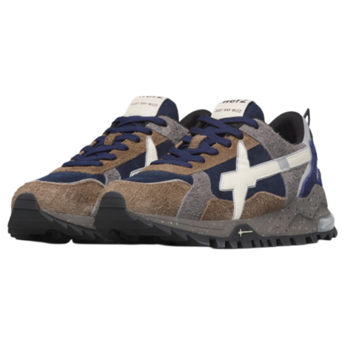 W6YZ Breeze 3-M Men's Sneakers Light Brown and Navy 2018612 08