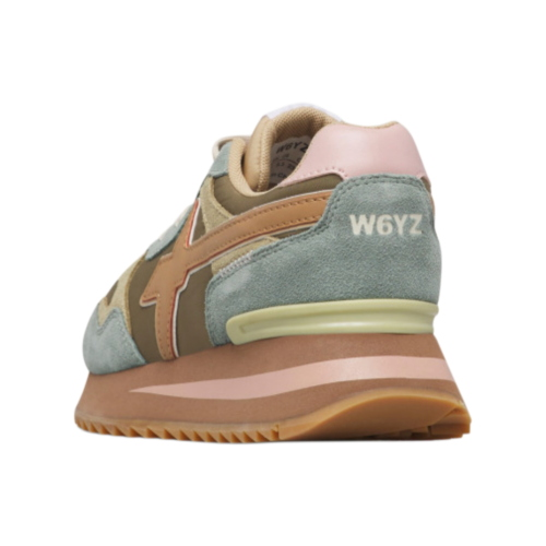 Scarpe sneakers W6YZ YAK-W.2016528 65 1F26 SUEDE LIGHT GREEN-GREY 