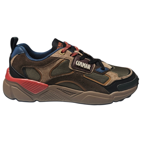 COLMAR Garner 084 Herren-Sneaker Wood Khaki-Multicolor