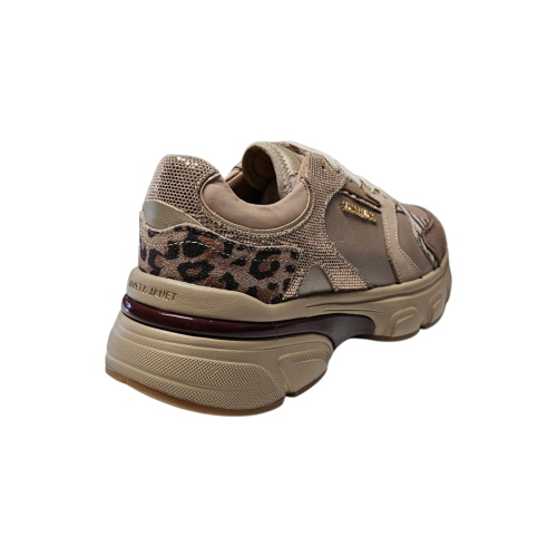 Scarpe sneakers JANET&JANET YPER BEIGE/AMBRA/BORDO' da donna J-942B
