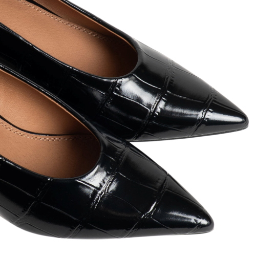 Ovyé Damen-Pumps in Kroko-Optik mit 7 cm Absatz GGGP1030