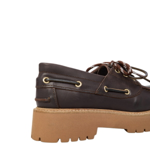 Ovyé SM20ASP Damen-Loafer aus Leder mit Schnürung