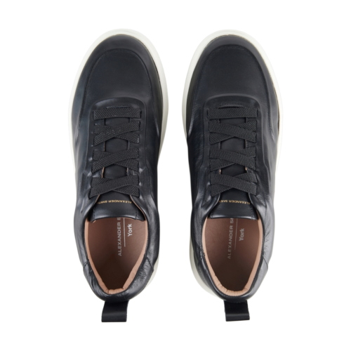 Scarpe sneakers York Uomo in pelle nera ASBEYKM-0108-TBK