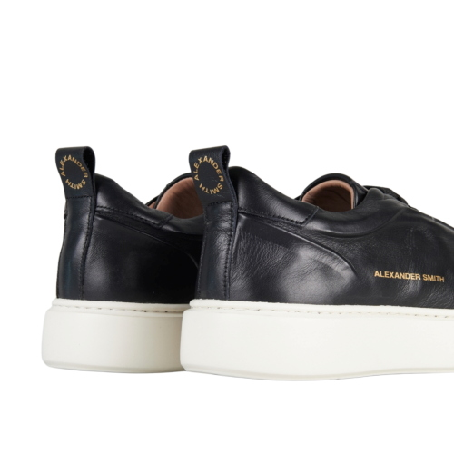 Scarpe sneakers York Uomo in pelle nera ASBEYKM-0108-TBK