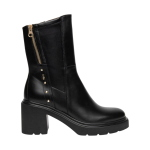 Stivaletti  NeroGiardini da donna in pelle e tessuto tecnico I618086D