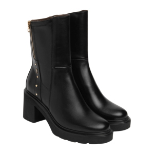 Damen-Stiefeletten NeroGiardini aus Leder und technischem Gewebe I618086D