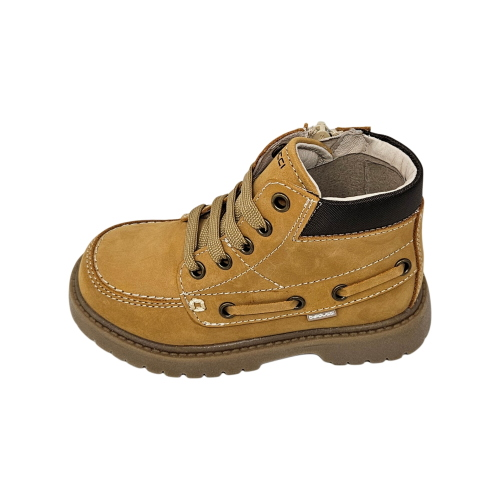 Bottines Balducci ASPE1157 garçon en daim jaune avec lacets et zip