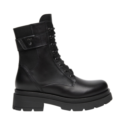 Damen-Combat-Boots NeroGiardini aus Leder I618070D