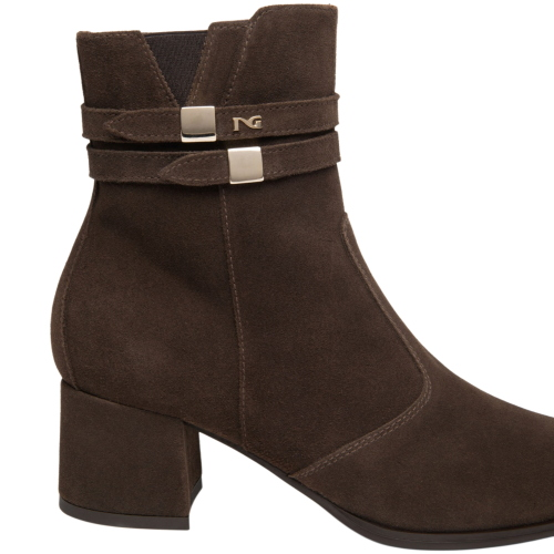 Damen-Stiefeletten NeroGiardini aus Veloursleder I617761D