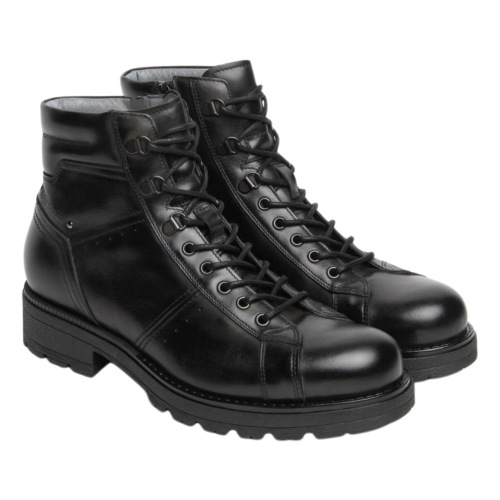 Herren-Combat-Boots NeroGiardini aus Leder I601400U