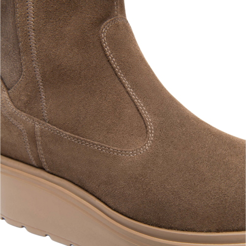 Stivaletti NeroGiardini da donna in pelle scamosciata e materiale tecnico I618111D