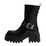 Stivali  Buffalo da donna LIV SOCK BOOT-VEGAN nappa black XE08