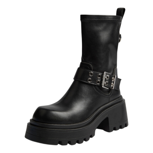 Stivali  Buffalo da donna LIV SOCK BOOT-VEGAN nappa black XE08