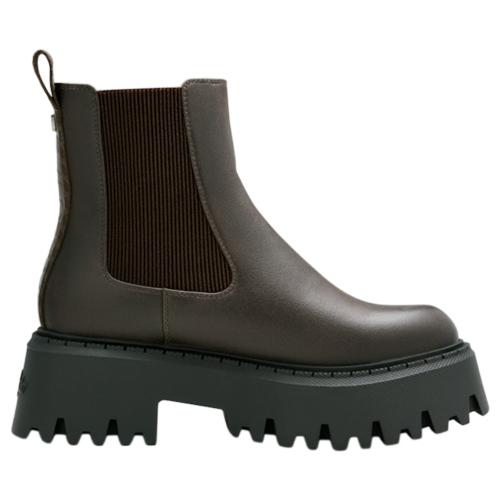Stivaletti tronchetti Buffalo Aspen Chelsea Warm-vegan nubuck dark brown XE08