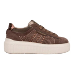 Scarpe sneakers JANET&JANET CREEP BEIGE  da donna in camoscio J-1014B