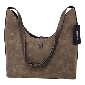 Sac à épaule IGI&CO pour femme effet nubuck 2195811