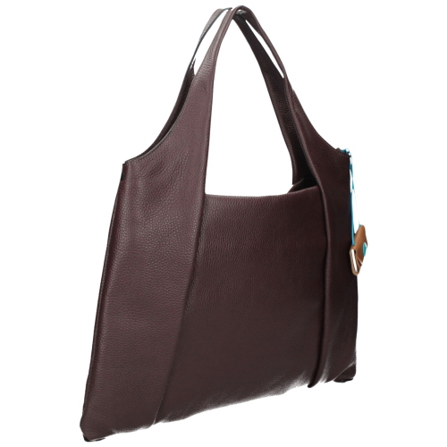 Gabs ZEYNEP LARGE Amalfi Bull Black Shoppingtasche aus genarbtem Kalbsleder